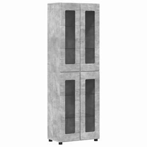 vidaXL Korkea kaappi FLORIN 60 x 35 x 182 cm Betoni Harmaa