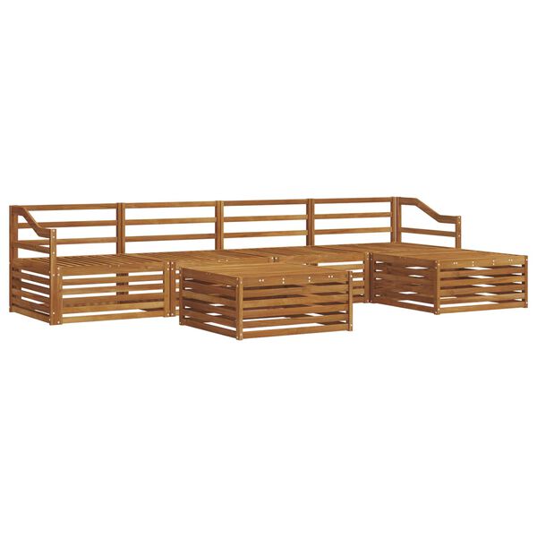 vidaXL Ulkosohvakokoelma 6 pcs Luonnollinen