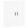 vidaXL Kaappi valkoinen 69,5x34x180 cm tekninen puu