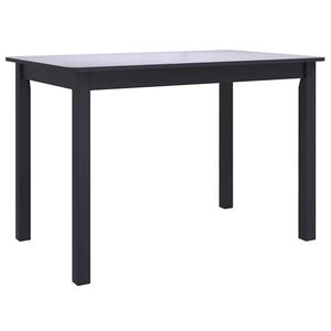 vidaXL Ruokap&ouml;yt&auml; musta 114x71x75 cm kumipuu