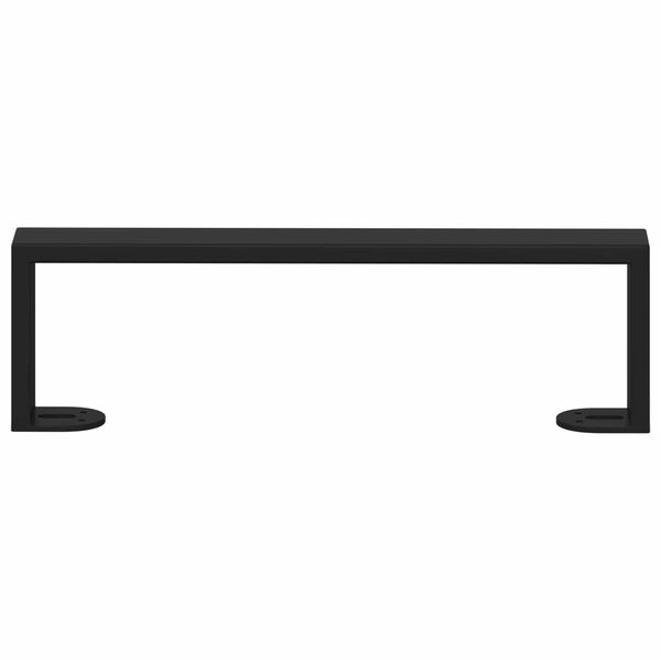 vidaXL Huonekalujalat 12 pcs Musta 34,1 x 4 x 10 mm Rauta