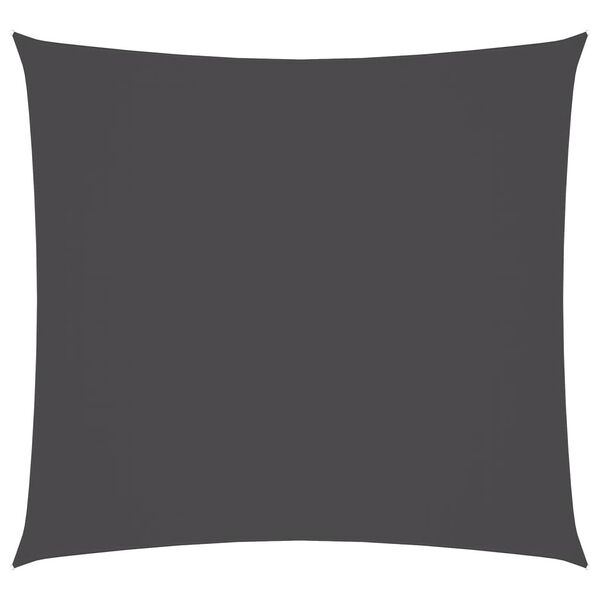 vidaXL Aurinkopurje Oxford-kangas neli&ouml;nmuotoinen 3x3 m antrasiitti