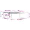 vidaXL Sängynrunko laatikoilla harmaa Sonoma 120x190 cm tekninen puu