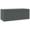 vidaXL TV-taso harmaa 80x34x30 cm tekninen puu
