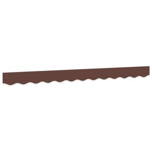 vidaXL Vaihtokangas markiisin helma ruskearaidallinen 300 cm