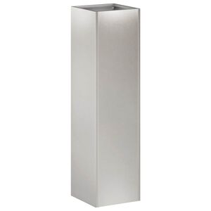 vidaXL Puutarha ruukku Hopea 20 x 20 x 75 cm Ruostumaton ter&auml;s
