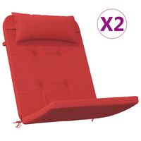 vidaXL Adirondack tuoli tyynyillä 2 kpl punainen Oxford kangas