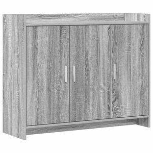 vidaXL Sivup&ouml;yt&auml; Harmaa Sonoma 98,5 x 33 x 80 cm Tekninen puu