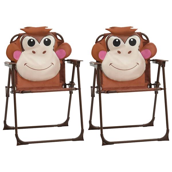 vidaXL 3-osainen lasten puutarhan bistrosarja aurinkovarjolla ruskea