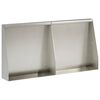 vidaXL Pato 2 kpl 40 x 12 x 50 cm Ruostumaton ter&auml;s Hopea