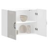 vidaXL Keitti&ouml;n sein&auml;kaappi Lucca korkeakiilto valkoinen tekninen puu