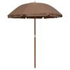 vidaXL Aurinkovarjo ter&auml;stolpalla 180 cm taupe