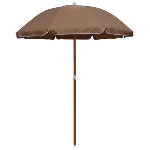 vidaXL Aurinkovarjo ter&auml;stolpalla 180 cm taupe