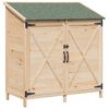 vidaXL Puutarhasuoja Luonnollinen 106 x 56 x 113,5 cm Tekninen puu