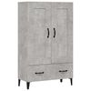 vidaXL Kaappi betoninharmaa 70x31x115 cm tekninen puu