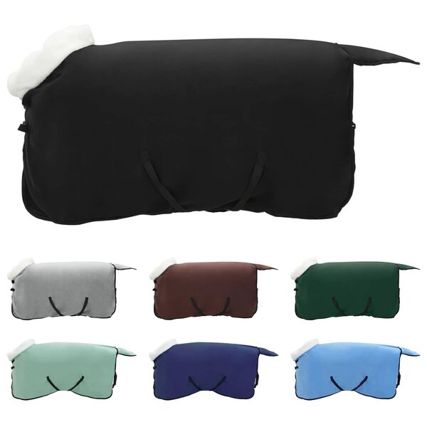 vidaXL Hevospeitto Musta 85 cm Polar fleece