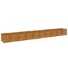 vidaXL Korotettu puutarhalaatikko 386x50x36 cm Corten-ter&auml;s