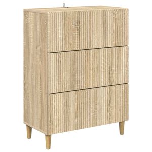 vidaXL Laatikkokaappi Sonoma-tammi 66 x 34,5 x 90 cm Tekninen puu