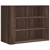 vidaXL Sein&auml;kaappi ruskea tammi 75x35x60 cm tekninen puu