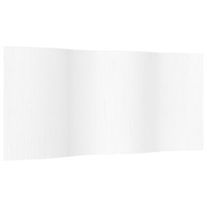 vidaXL Tilanjakaja valkoinen leveys 400 cm korkeus 165 cm bambu