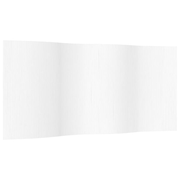 vidaXL Tilanjakaja valkoinen leveys 400 cm korkeus 165 cm bambu