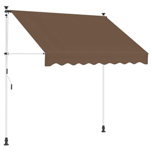 vidaXL Manuaalinen vedett&auml;v&auml; varjo Taupe 250 cm