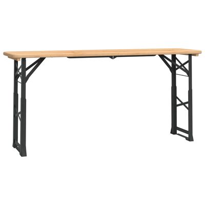 vidaXL Kokoontaitettava olutpöytä 170x50x75/105 cm täysi kuusi