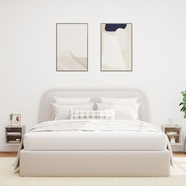 vidaXL TV-sein&auml;kaapit LED-valoilla 2 kpl harmaa Sonoma 30x28,5x30 cm