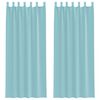 vidaXL Voile-verhot lenkeill&auml; 2 kpl turkoosi 140x260 cm