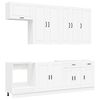 vidaXL Keitti&ouml; Yksikk&ouml; PORTO 8 kpl valkoinen Tekninen puu