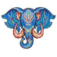 UNIDRAGON Puupalapeli 700 palaa Eternal Elephant Royal Size 62x47 cm