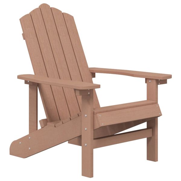 vidaXL Adirondack puutarhatuoli HDPE ruskea