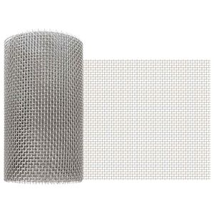 vidaXL Verkkoruudun 20 x 1000 cm 6 Mesh Ruostumaton ter&auml;s 201 Hopea