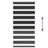 vidaXL Zebra rullakaihdin 60 x 120 cm musta