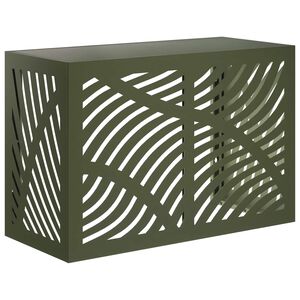 vidaXL Ilmastointilaitteen suoja Oliivinvihre&auml; 90 x 40 x 60 cm Ter&auml;s