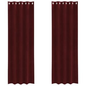 vidaXL Pimennysverhot 2 pcs Viininpunainen 140 x 260 cm Sametti