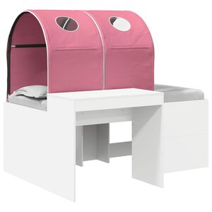 vidaXL S&auml;nky Tunnelilla 4 pcs Artisian Tammi ja Vaaleanpunainen