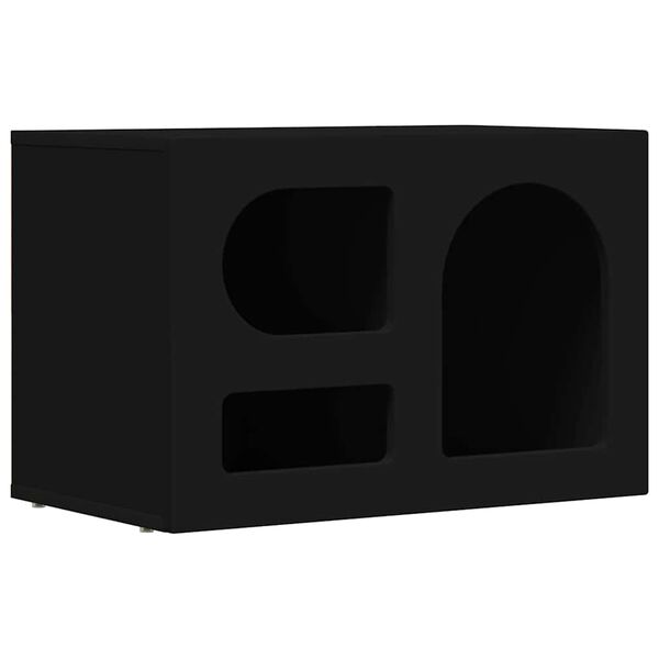 vidaXL TV-kaappi Musta 60 x 35 x 40 cm Tekninen puu
