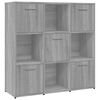 vidaXL Kirjahylly harmaa Sonoma 90x30x90 cm tekninen puu