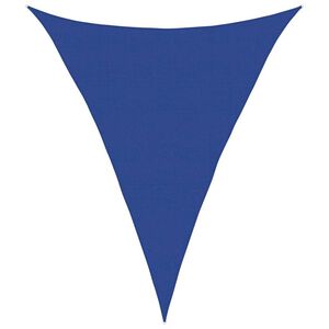 vidaXL Aurinkokenk&auml;purje 160 g/m&sup2; Kolmionmuotoinen sininen 5x6x6 m HDPE