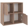 vidaXL Kirjahylly Sonoma-tammi 60x27,5x59,5 cm tekninen puu