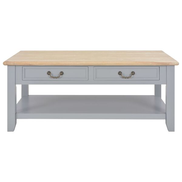 vidaXL Sohvap&ouml;yt&auml; harmaa 100x50x41,5 cm t&auml;ysi keisaripuu