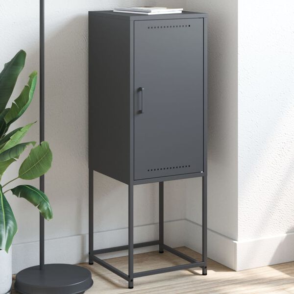 vidaXL Kaappi antrasiitti 36x39x107 cm teräs