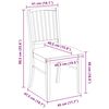 vidaXL Ruokatuolit 2 pcs Luonnollinen 50 x 52,5 x 91 cm