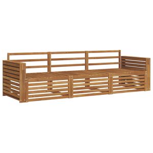 vidaXL Ulkosohvakokoelma 3 pcs Luonnollinen Tihe&auml; akasiapuu