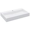 vidaXL Pesuallas 80x46x11 cm mineraali-/marmorivalu valkoinen