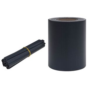 vidaXL Tietosuojalista PVC 35x0,19 m matta tummanharmaa