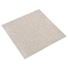 vidaXL Tekstiililaatta 20 kpl 5 m² 50x50 cm vaalea beige