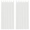 vidaXL Voile-verhot lenkeill&auml; 2 kpl valkoinen 140x225 cm