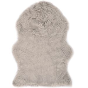 vidaXL Matto 60x90 cm keinotekoinen lampaannahka vaaleanharmaa